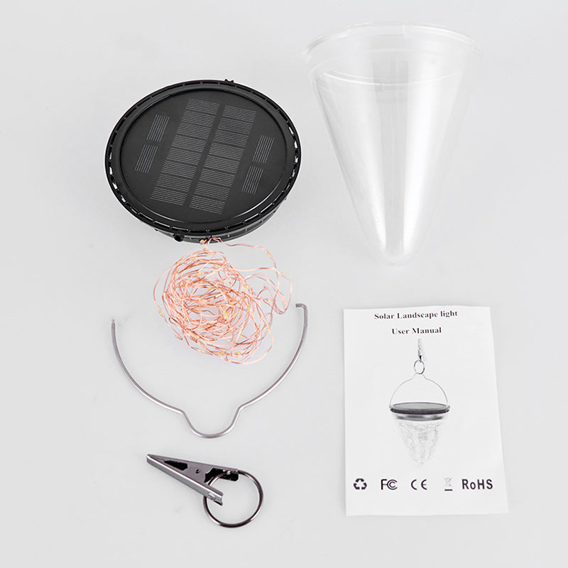 Moderne Minimalistiske Solvannavvisende Kjegle Filigran PC ABS LED Pendellampe For Hage | Skanto