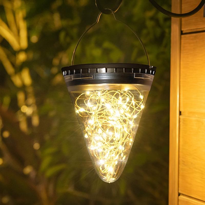 Moderne Minimalistiske Solvannavvisende Kjegle Filigran PC ABS LED Pendellampe For Hage | Skanto