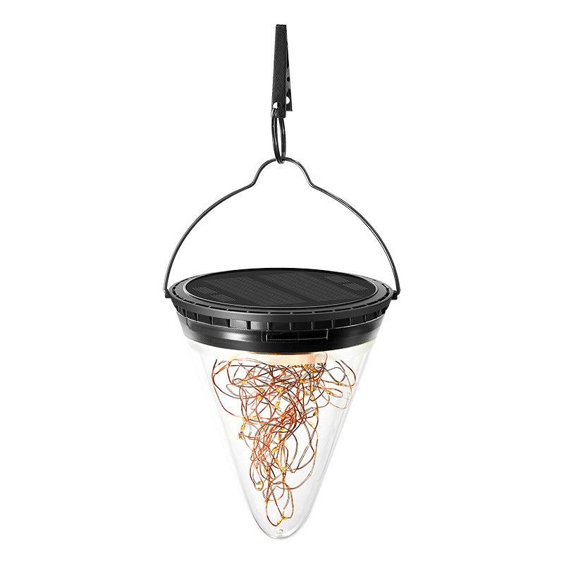 Moderne Minimalistiske Solvannavvisende Kjegle Filigran PC ABS LED Pendellampe For Hage | Skanto