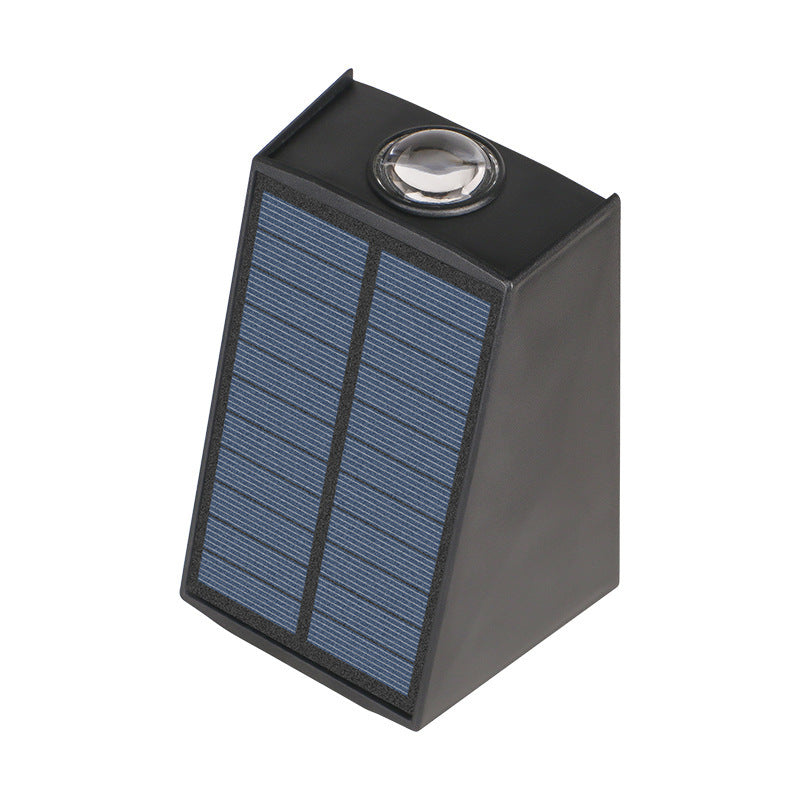 Moderne Minimalistisk Solvannrett Trapezoidal Rektangel ABS PVC LED Utendørs Vegglampe For Hage | Skanto