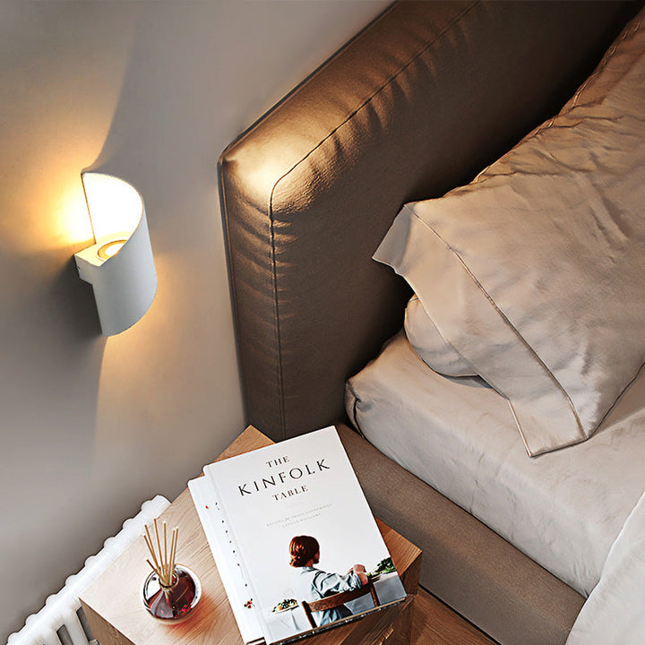 Skanto | Moderne Minimalistisk Vanntett Spiral Aluminiums Akryl LED Vegglampe for Soverom