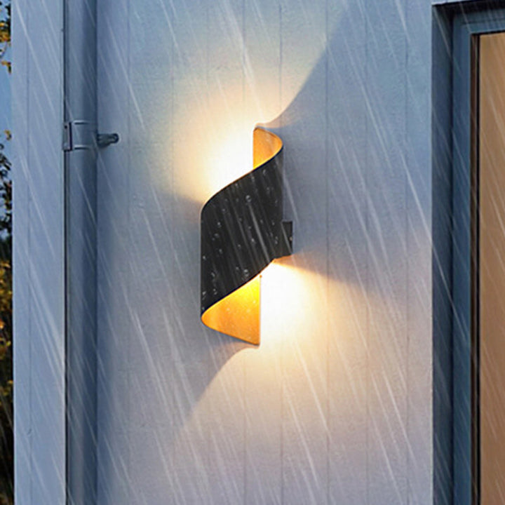 Skanto | Moderne Minimalistisk Vanntett Spiral Aluminiums Akryl LED Vegglampe for Soverom