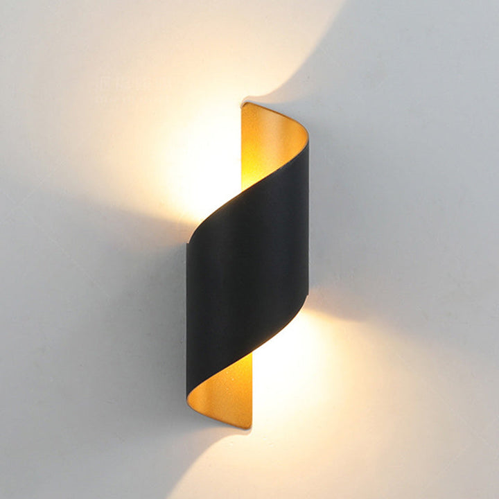 Skanto | Moderne Minimalistisk Vanntett Spiral Aluminiums Akryl LED Vegglampe for Soverom