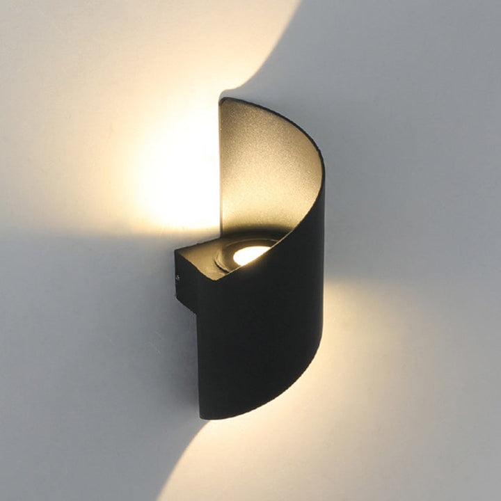 Skanto | Moderne Minimalistisk Vanntett Spiral Aluminiums Akryl LED Vegglampe for Soverom