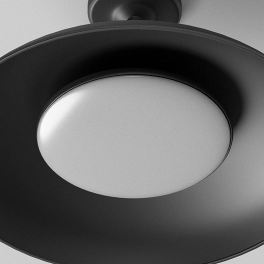 Tradisjonell Vintage Vanntett Flared Cylinder Disc Base Jern 1-Lys Semi-Flush Mount Taklampe For Utendørs Patio | Skanto