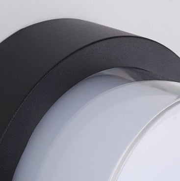 Moderne Minimalistiske Vanntette Firkantede Runde Sylinder Trykkstøpt Aluminium Akryl LED Flush Mount Taklampe For Utendørs Terrasse | Skanto