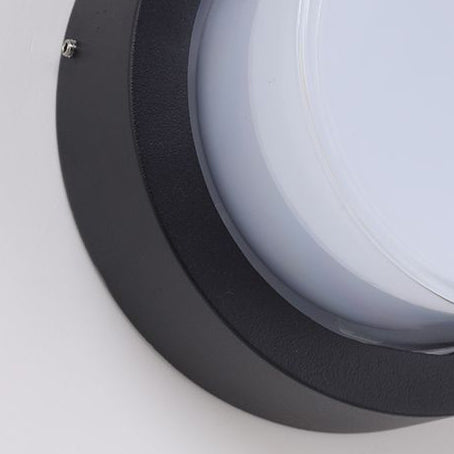 Vanntett, firkantet, rund, sylindrisk LED-taklampe laget av støpt aluminium og akryl for utendørsterrasser
