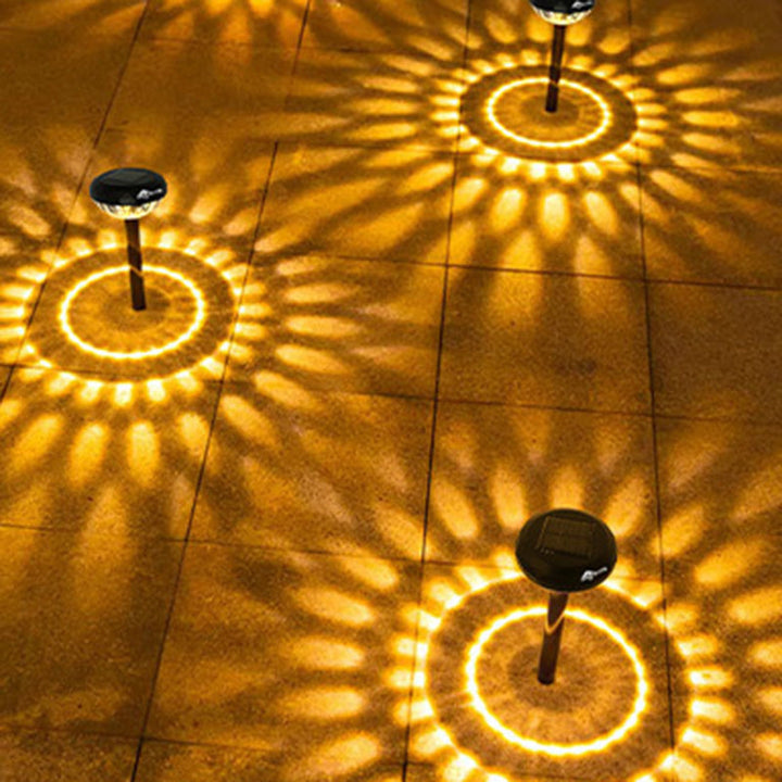 Samtidig Industriell ABS Rund LED Solvannett Gressinnsettingslys For Utendørs Terrasse | Skanto