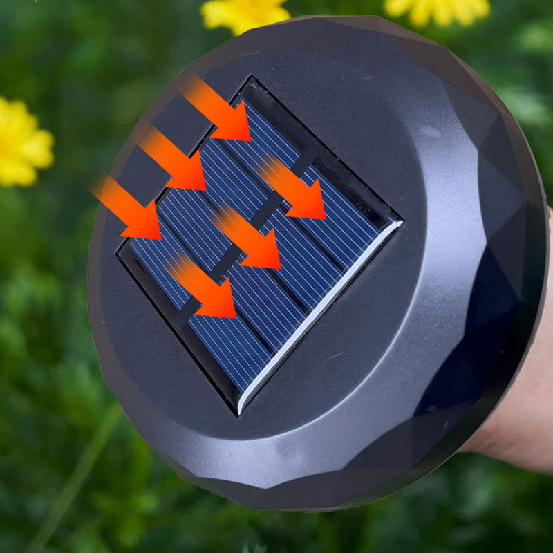 Samtidig Industriell ABS Rund LED Solvannett Gressinnsettingslys For Utendørs Terrasse | Skanto