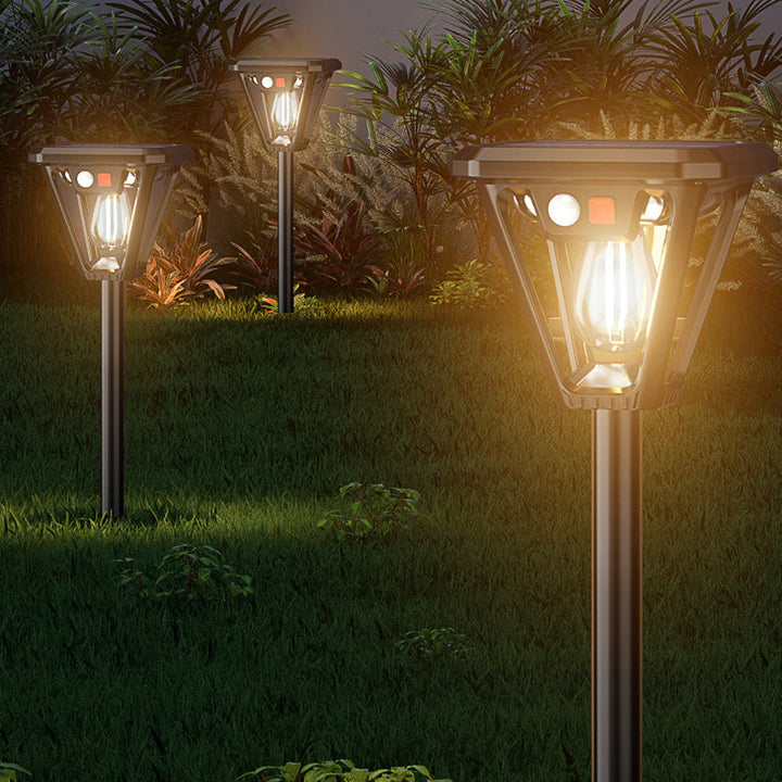 Samtidig industriell menneskekroppssensor LED solcelle vanntett pleninnsettingslys for utendørs patio | Skanto