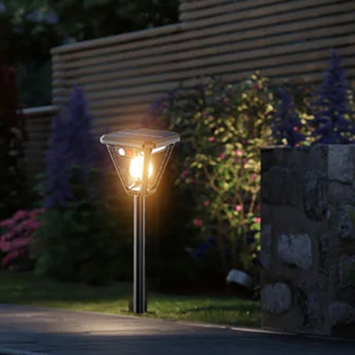 Samtidig industriell menneskekroppssensor LED solcelle vanntett pleninnsettingslys for utendørs patio | Skanto