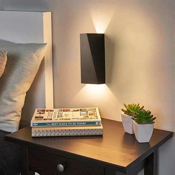 Moderne Minimalistisk Aluminiums Opp- og Nedbelyst LED Vegglampe For Utendørs Patio | Skanto