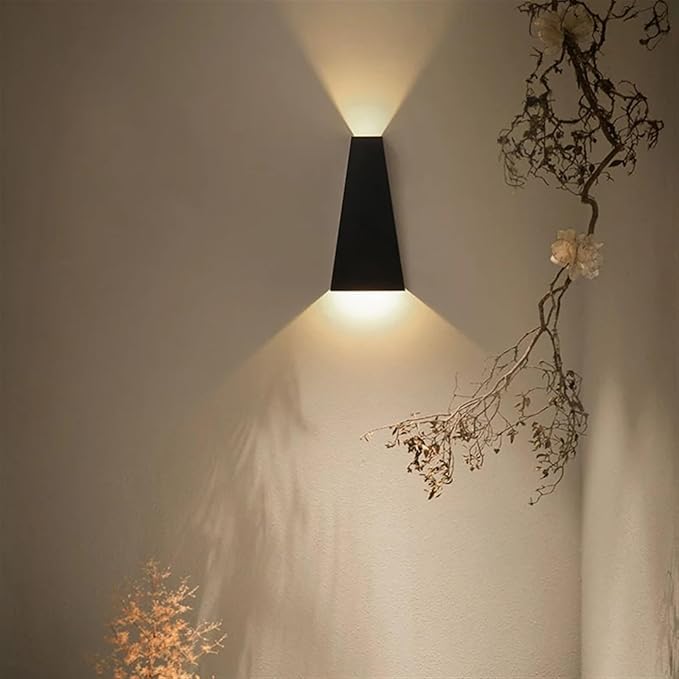 Moderne Minimalistisk Aluminiums Opp- og Nedbelyst LED Vegglampe For Utendørs Patio | Skanto