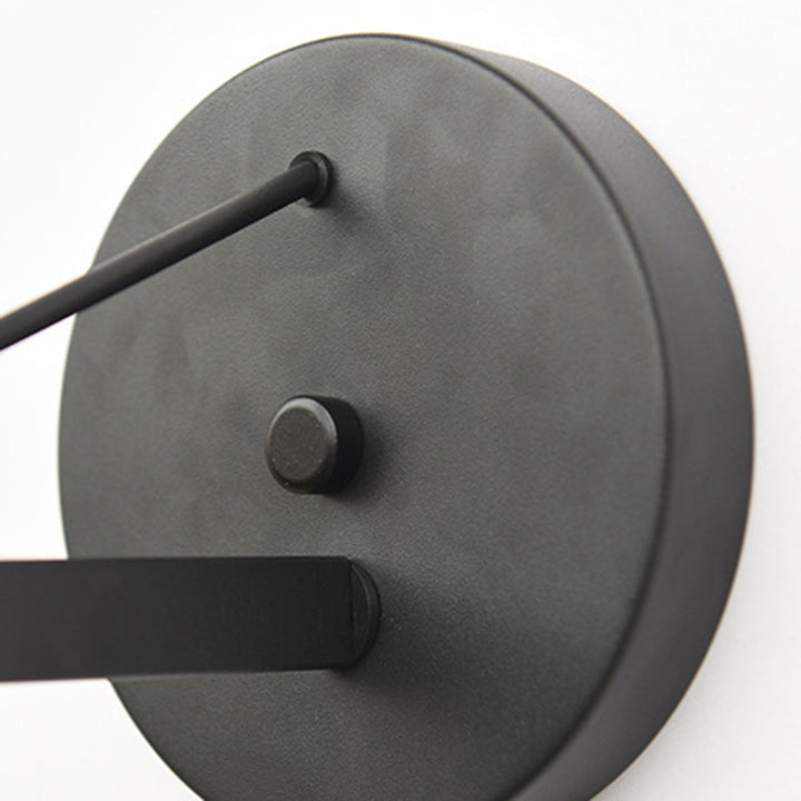 Moderne nordisk geometrisk kjegleformet vegglampe i jern med én lyskilde, vanntett, for utendørs bruk, for hagen
