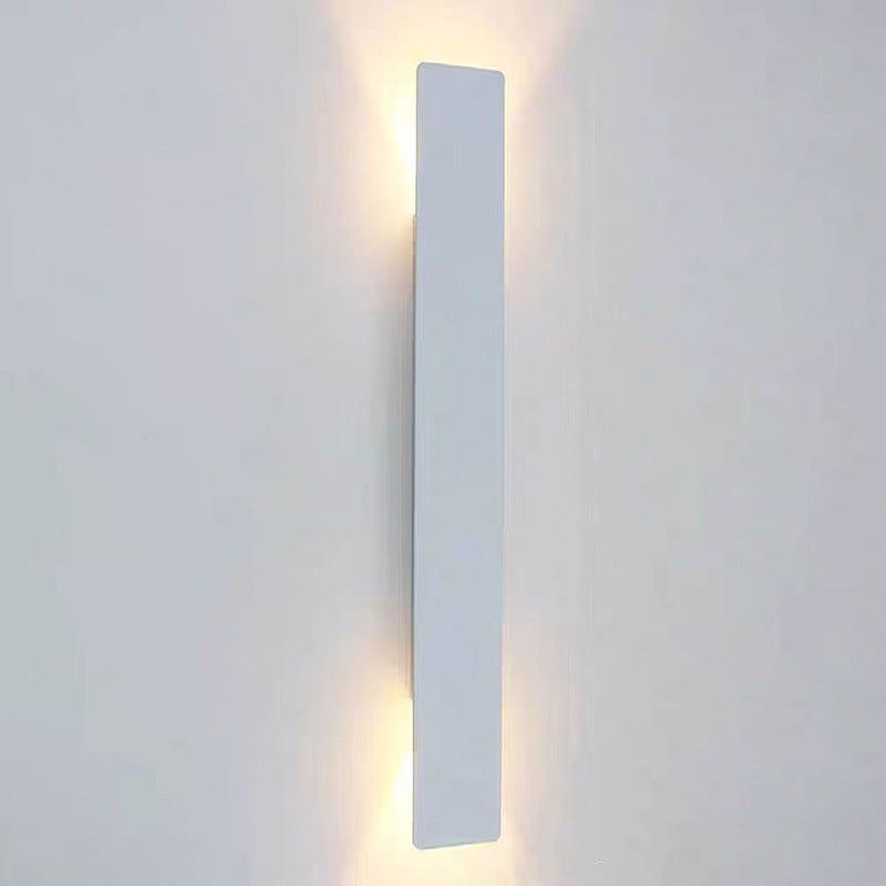 Skanto | Moderne Minimalistisk Lang Stripe Aluminium Akryl LED Vanntett Vegglampe For Utendørs Patio