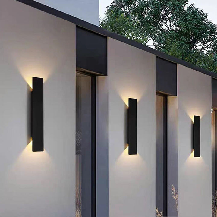 Skanto | Moderne Minimalistisk Lang Stripe Aluminium Akryl LED Vanntett Vegglampe For Utendørs Patio