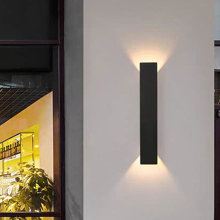 Skanto | Moderne Minimalistisk Lang Stripe Aluminium Akryl LED Vanntett Vegglampe For Utendørs Patio