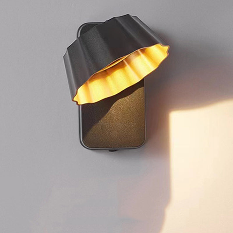 Samtidig Industriell Aluminium Folderet Rund Skjerm LED Utendørs Vanntett Vegglampe For Hage | Skanto