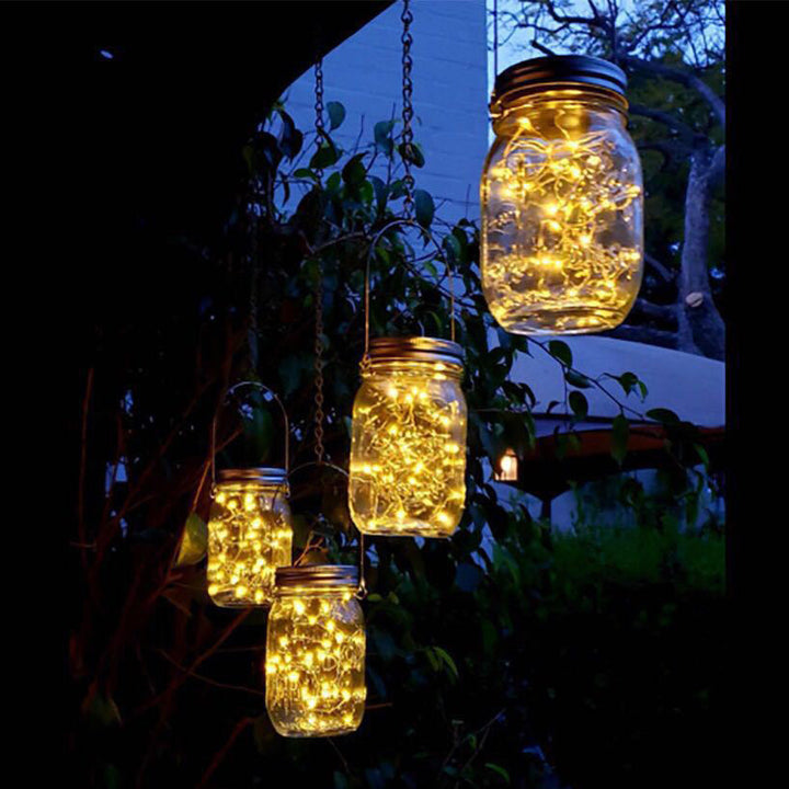 Skanto | Moderne Enkel Sol Vanntett Stjerne Flaske Sylinder Rustfritt Stål Glass LED Utendørs Lys for Hagen