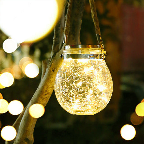 Moderne minimalistiske solvanntette runde flasker rund sprukket glass ABS rustfritt stål LED utendørs lys for hage | Skanto