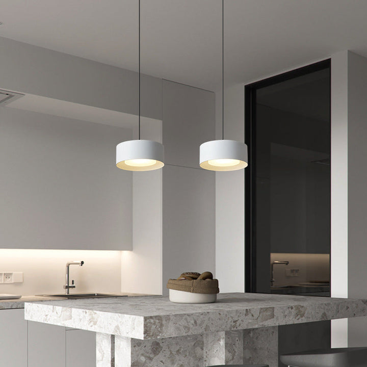 Skanto | Minimalistisk Rund Sylinder Jern LED Pendellampe for Soverom