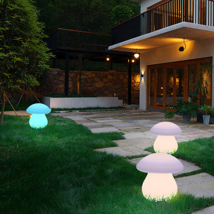 Moderne Kreativ Solar Vanntett Soppform PE LED Utendørs Lys For Patio | Skanto