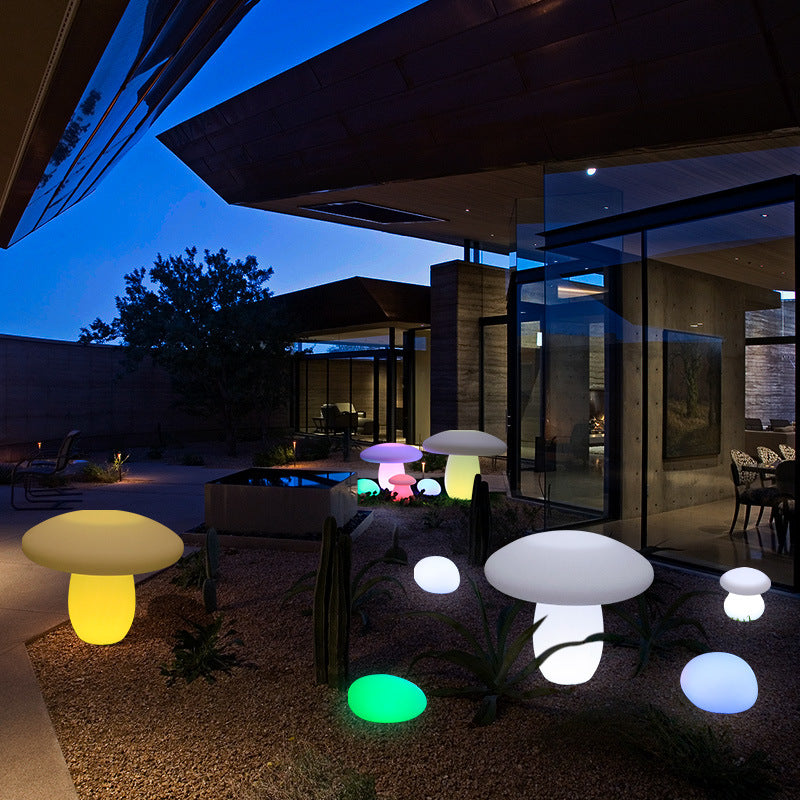 Moderne Kreativ Solar Vanntett Soppform PE LED Utendørs Lys For Patio | Skanto