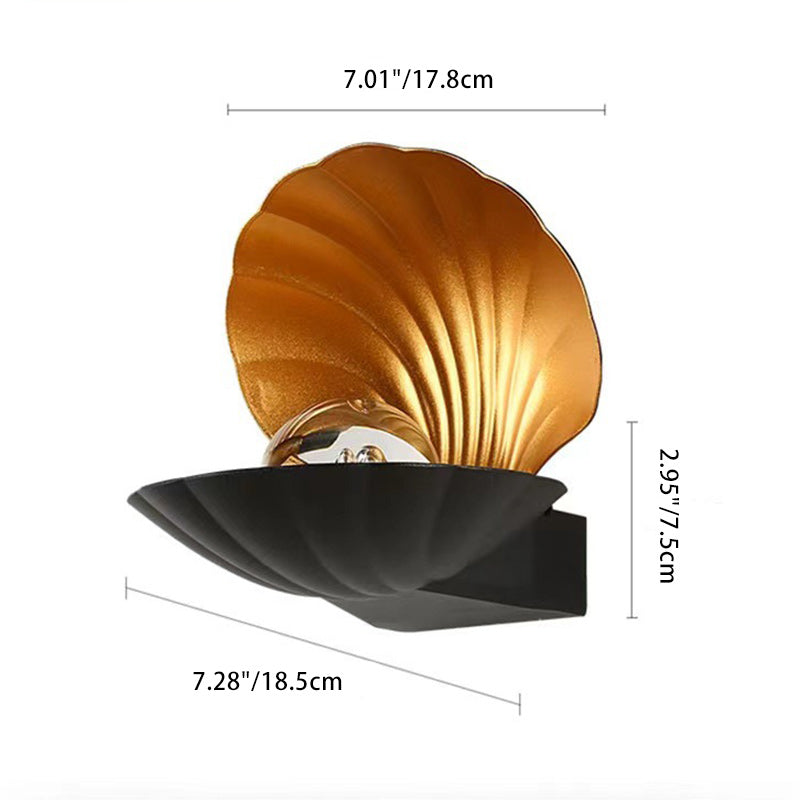 Moderne Kreativ Vanntett Skall Aluminium Akril LED Vegglampe For Utendørs Patio | Skanto
