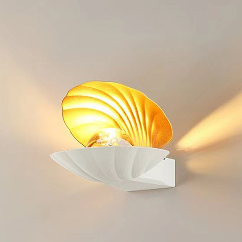 Moderne Kreativ Vanntett Skall Aluminium Akril LED Vegglampe For Utendørs Patio | Skanto