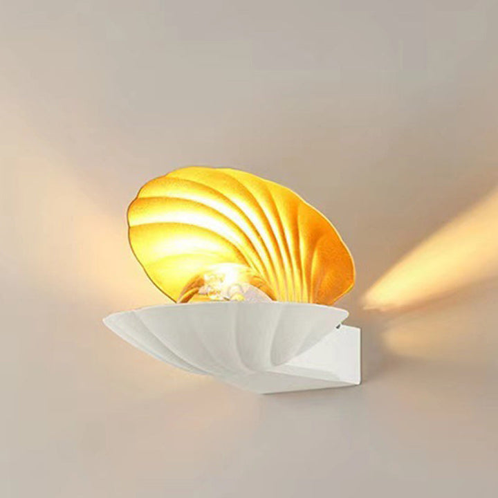 Moderne Kreativ Vanntett Skall Aluminium Akril LED Vegglampe For Utendørs Patio | Skanto