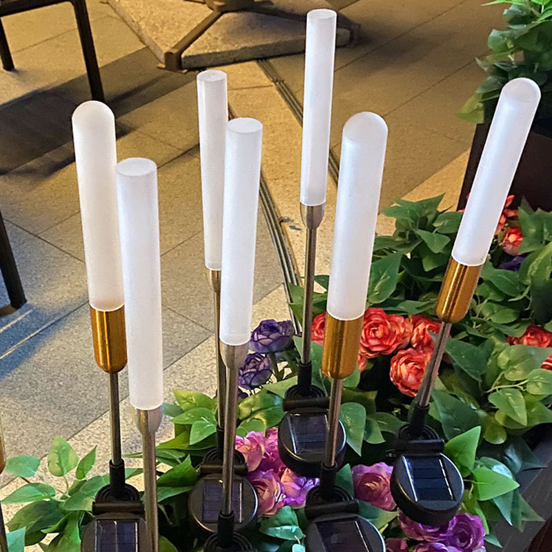 Moderne Art Deco Vanntett Solar Sylinder Akryl Aluminium Rustfritt Stål ABS LED Utendørs Lys Landskapsbelysning For Hage | Skanto