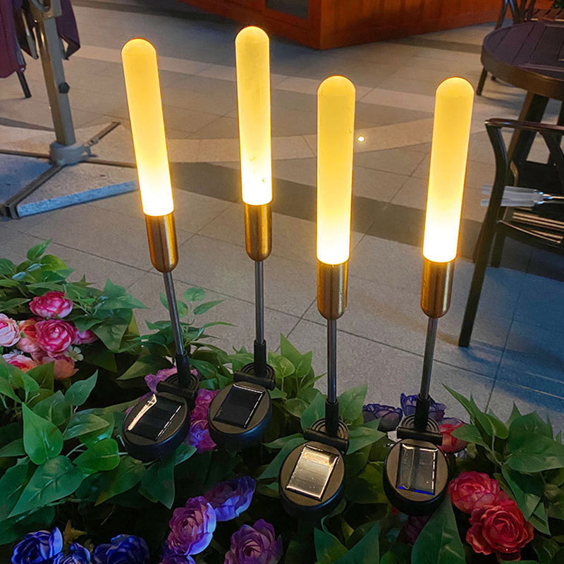 Moderne Art Deco Vanntett Solar Sylinder Akryl Aluminium Rustfritt Stål ABS LED Utendørs Lys Landskapsbelysning For Hage | Skanto