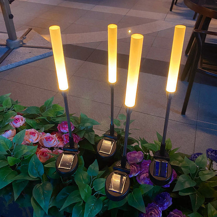 Moderne Art Deco Vanntett Solar Sylinder Akryl Aluminium Rustfritt Stål ABS LED Utendørs Lys Landskapsbelysning For Hage | Skanto