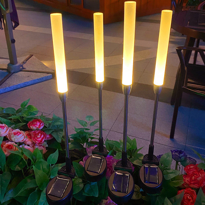Moderne Art Deco Vanntett Solar Sylinder Akryl Aluminium Rustfritt Stål ABS LED Utendørs Lys Landskapsbelysning For Hage | Skanto