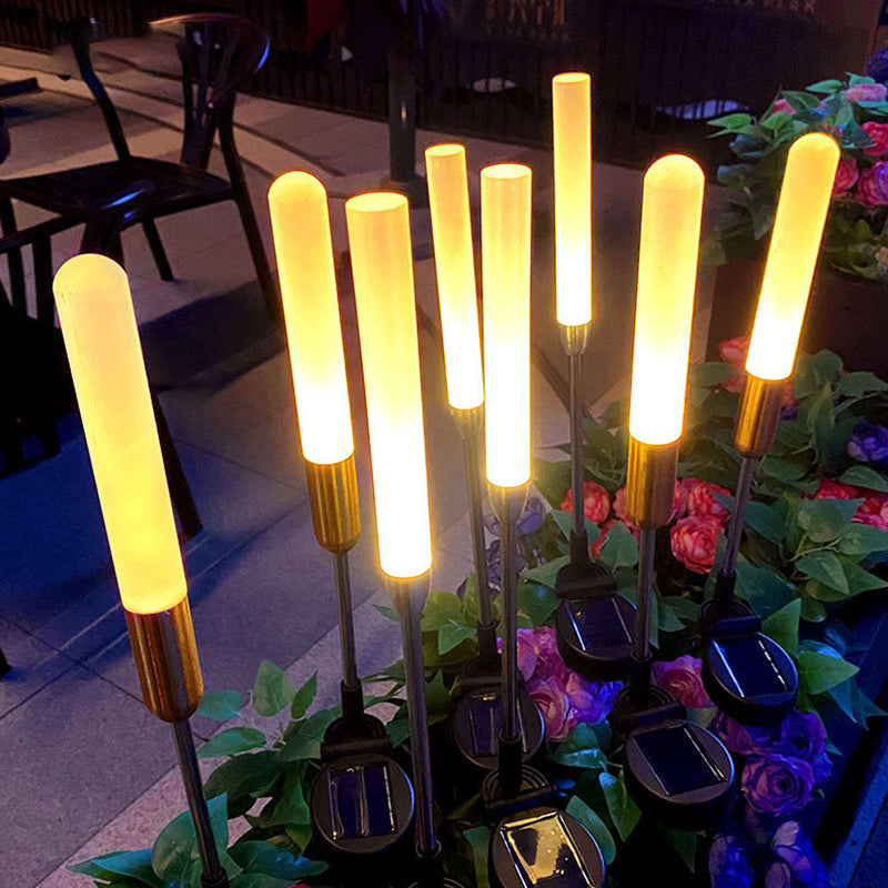 Moderne Art Deco Vanntett Solar Sylinder Akryl Aluminium Rustfritt Stål ABS LED Utendørs Lys Landskapsbelysning For Hage | Skanto