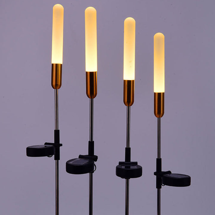 Moderne Art Deco Vanntett Solar Sylinder Akryl Aluminium Rustfritt Stål ABS LED Utendørs Lys Landskapsbelysning For Hage | Skanto