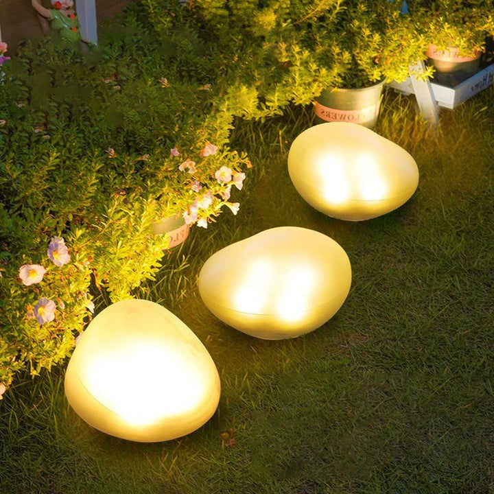 Moderne minimalistiske vanntette solpebble PP LED utendørslys landskapsbelysning for hagen | Skanto