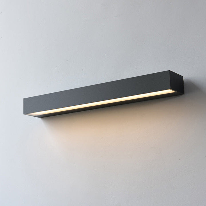 Moderne Minimalistisk Rektangulær Bar Vanntett Aluminium LED Vegglampe For Hage | Skanto