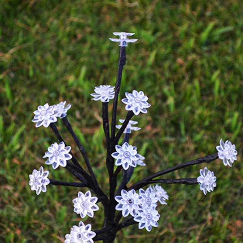Moderne Art Deco Kirsebærblomst Lotus Plast LED Utendørs Bakke Plug Light For Hage | Skanto