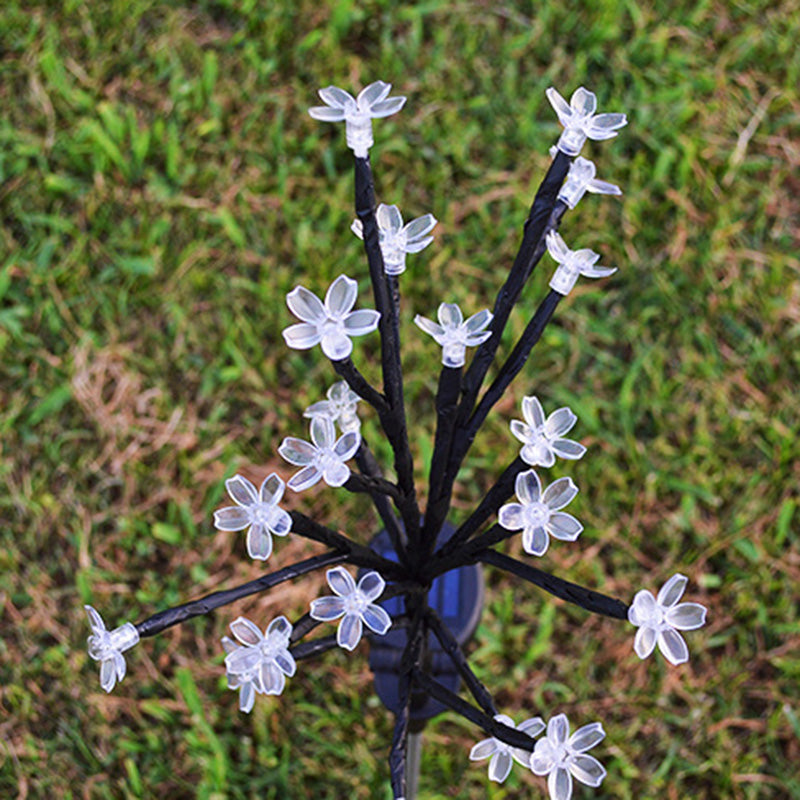 Moderne Art Deco Kirsebærblomst Lotus Plast LED Utendørs Bakke Plug Light For Hage | Skanto