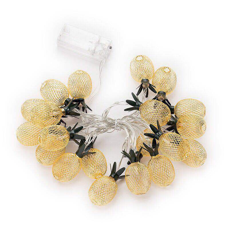 Skanto | Moderne Art Deco Liten Ananas PVC LED Lyskjede For Stue