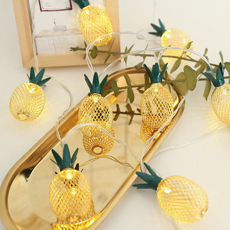Skanto | Moderne Art Deco Liten Ananas PVC LED Lyskjede For Stue