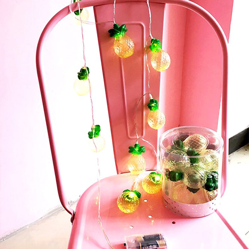 Skanto | Moderne Art Deco Liten Ananas PVC LED Lyskjede For Stue