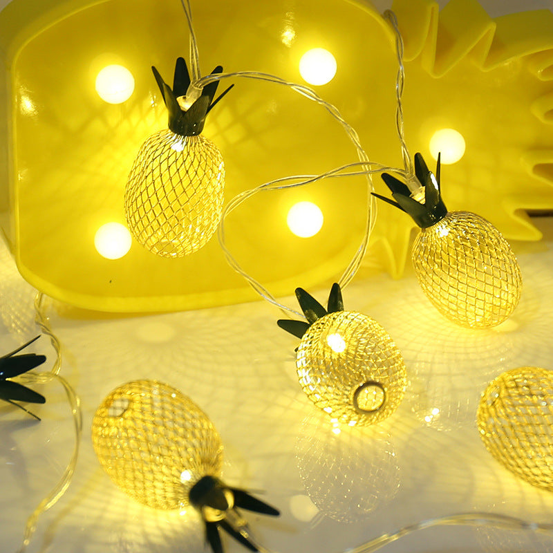 Skanto | Moderne Art Deco Liten Ananas PVC LED Lyskjede For Stue