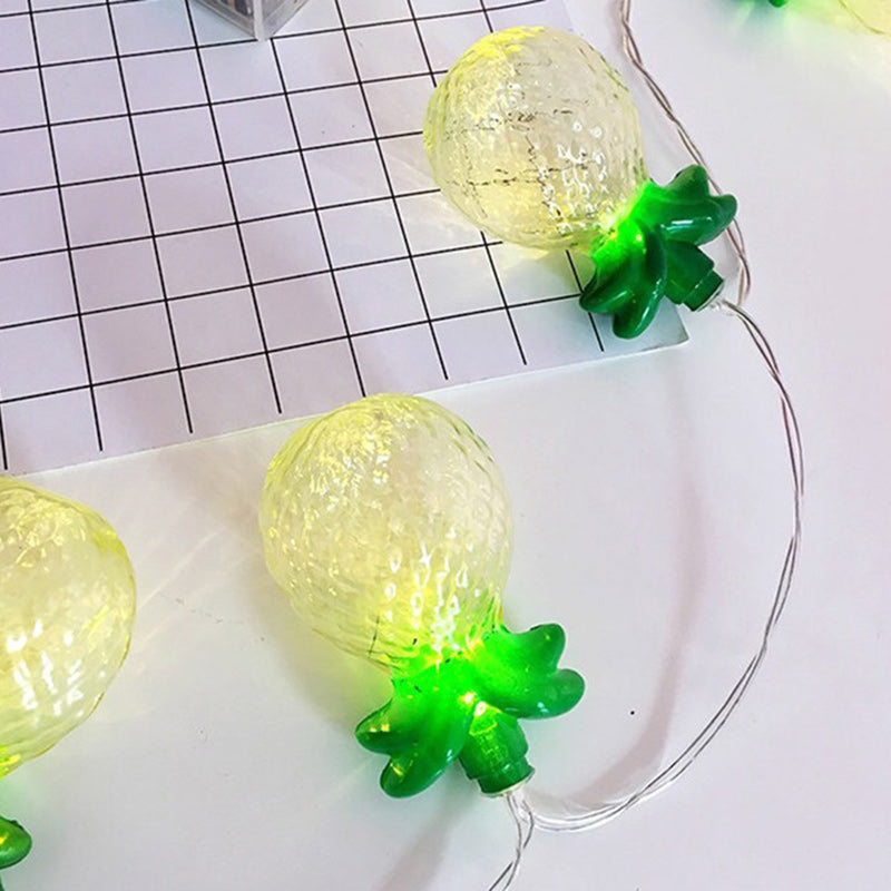 Skanto | Moderne Art Deco Liten Ananas PVC LED Lyskjede For Stue