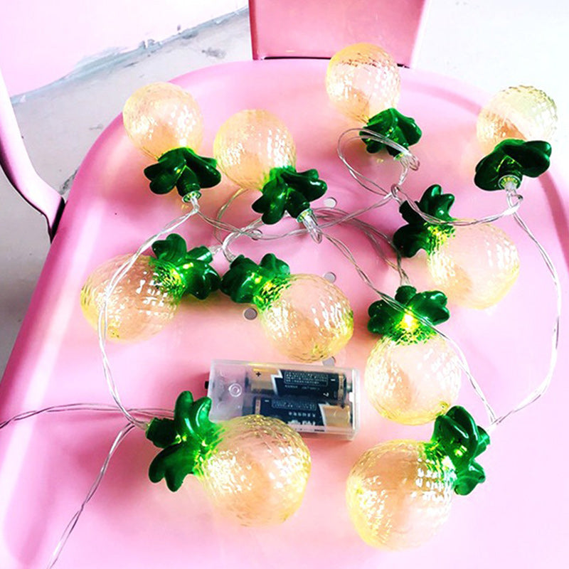 Skanto | Moderne Art Deco Liten Ananas PVC LED Lyskjede For Stue