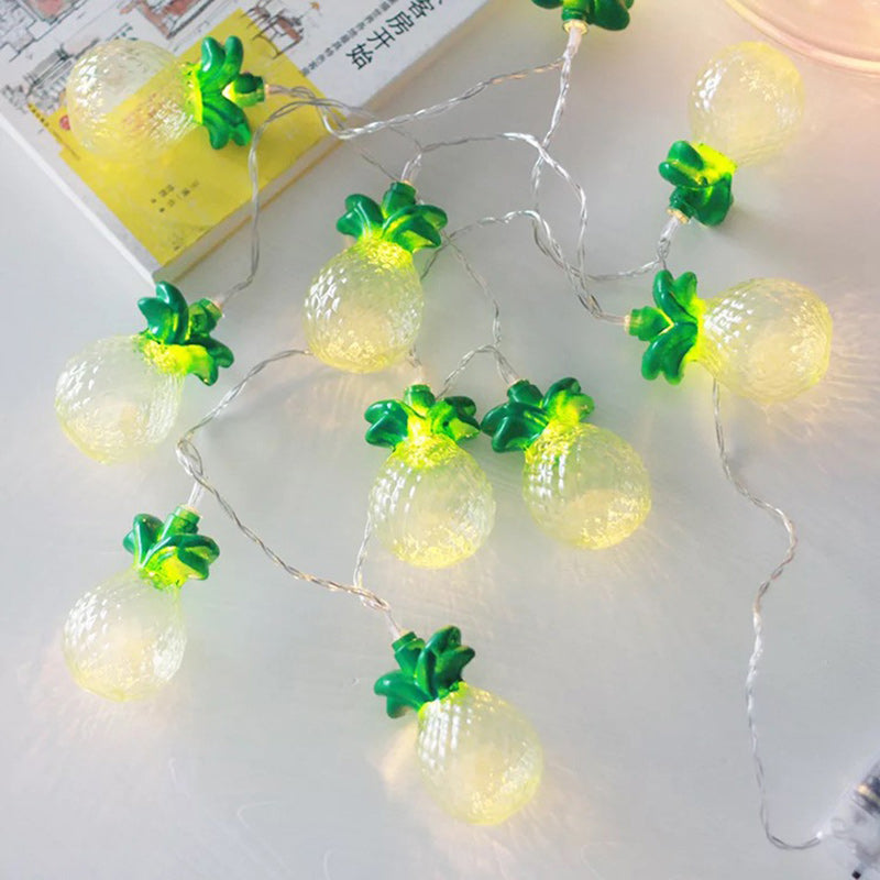 Skanto | Moderne Art Deco Liten Ananas PVC LED Lyskjede For Stue