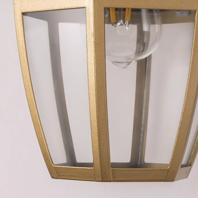 Moderne Nordisk Rund Court Vanntett Glass Hardware 1-Lys Vegglampe For Utendørs Patio | Skanto