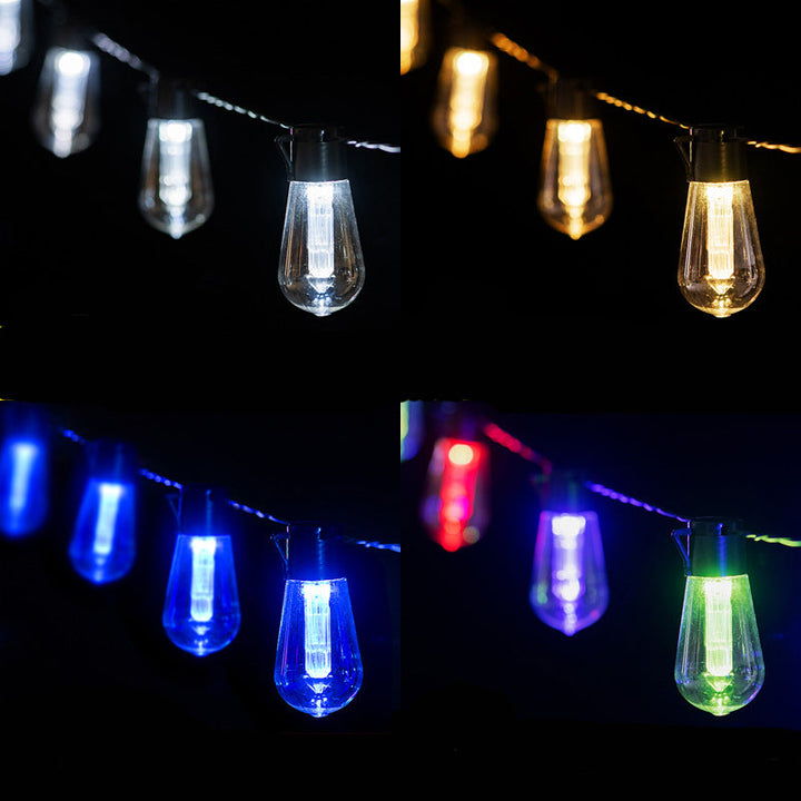 Moderne Minimalistisk Rund Lang Linie Glass Jern LED Lyskjede For Hage | Skanto