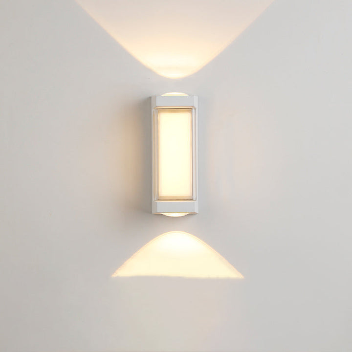 Moderne Enkelhet Rektangulær Rund Diamond PC Aluminium LED Vegglampe For Hage | Skanto
